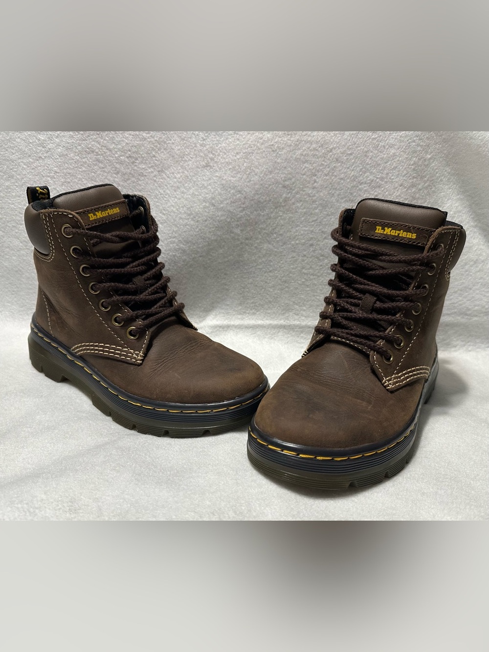 Dr. Martens Women’s Winch NS II Dark Brown Leather Lace-Up Boots Size: 5L / 4M
